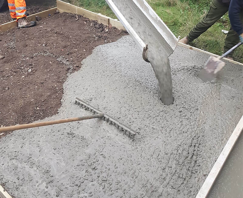Landscape Gardening: Concrete Base Layers